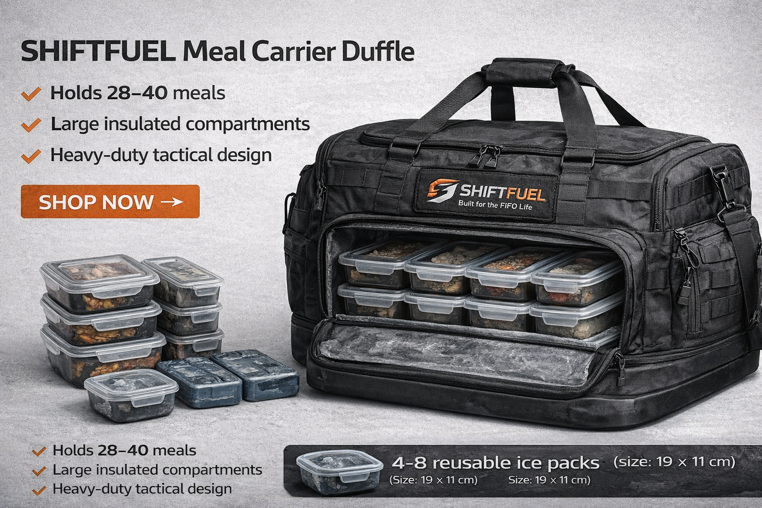ShiftFuel Meal Carrier Duffle